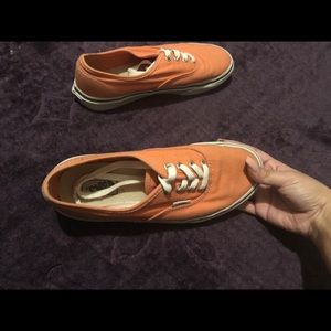 Orange slightly used vans